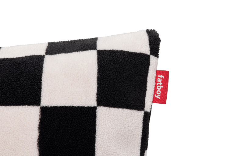 Fatboy Square Teddy kussen chess Almond Creme