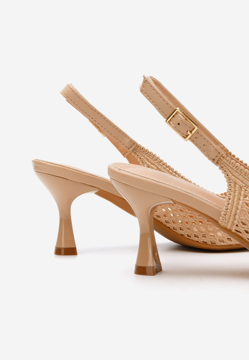 Chaussures slingback kaki Deevina