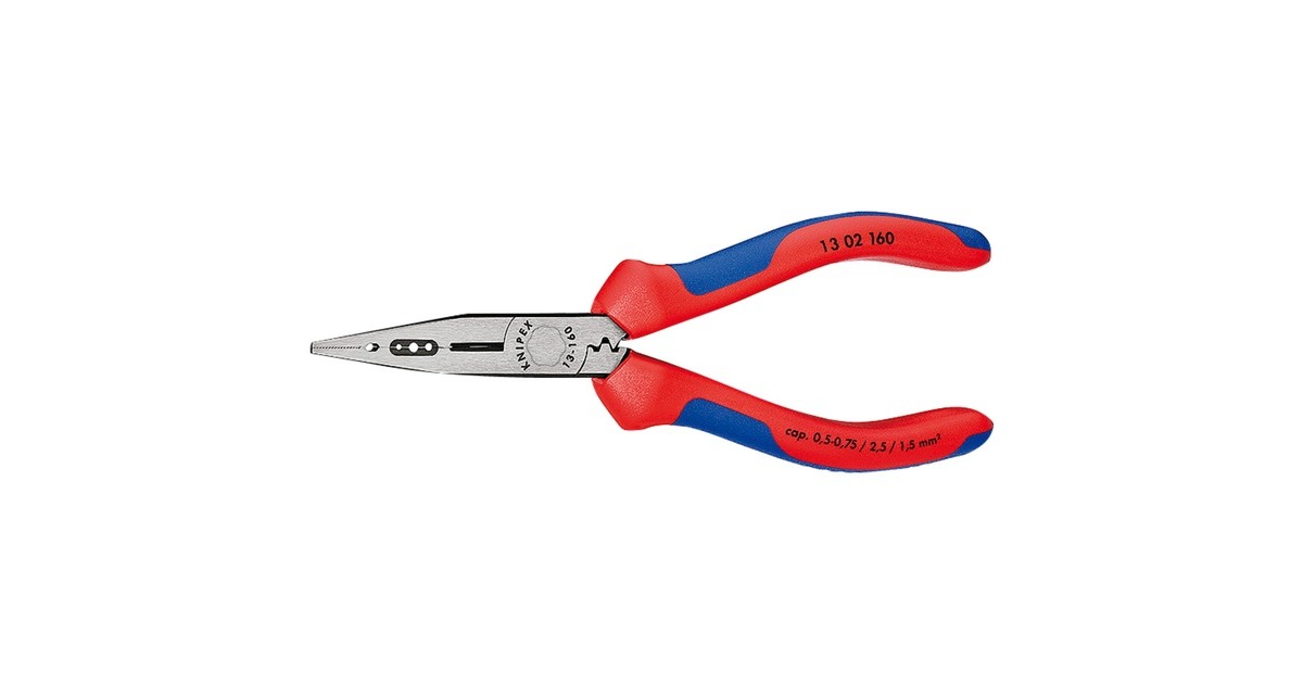 KNIPEXBedradingstang 13 02 160  (Rood/blauw)