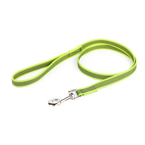 Guia emborrachada Julius K9 com alça para cães, cor neon