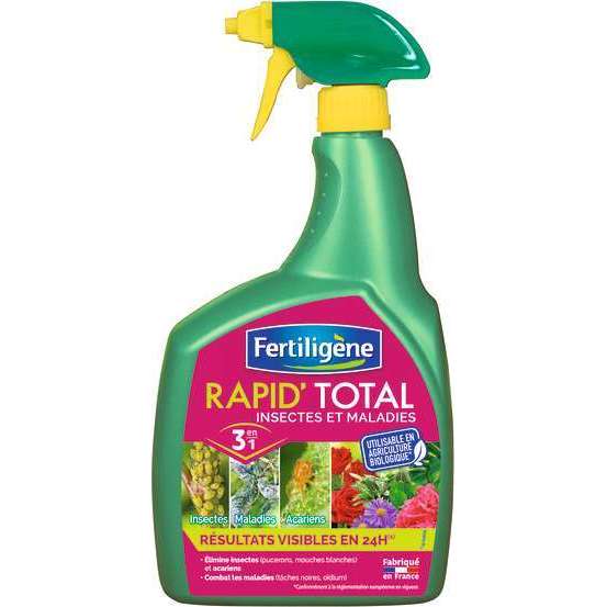 Traitement Insectes et maladies Rapid'Total prêt à l'emploi UAB 800ml