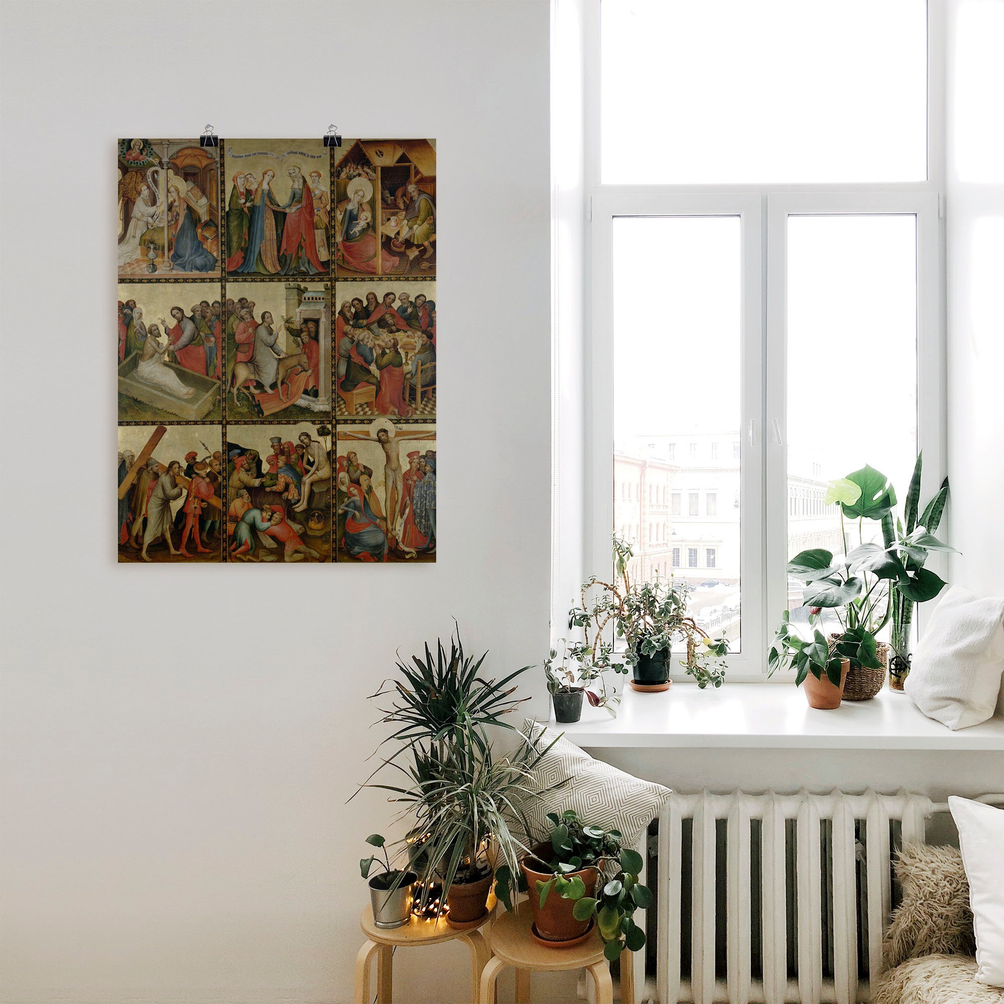 Artland Kunstdruck »Goldene Tafel. Aussenflügel II« Religion 1 Stk. tlg. als Leinwandbild, Wandaufkleber oder Poster in versch. Grössen