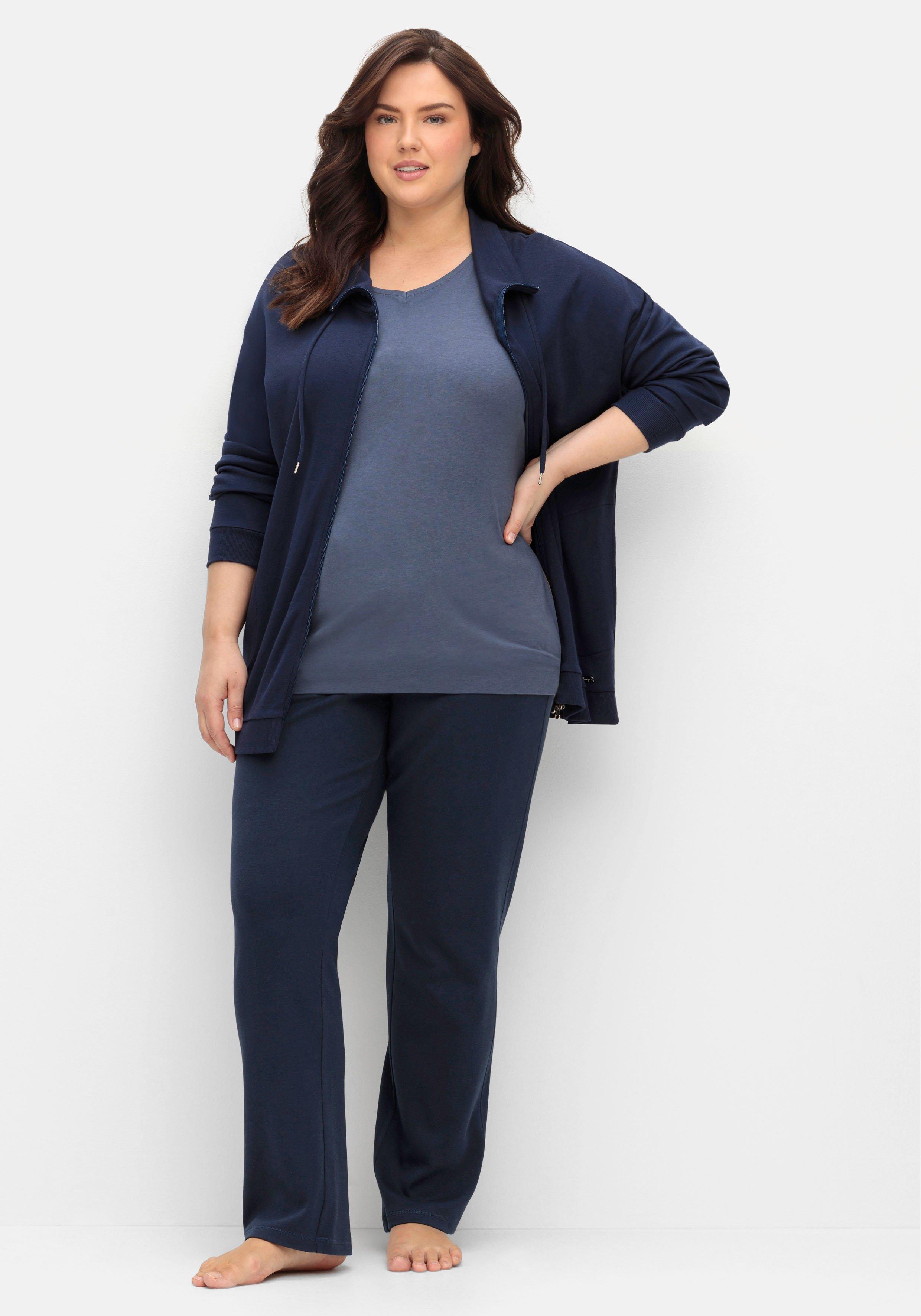 Oversized-Shirt mit elastischem Saumbund