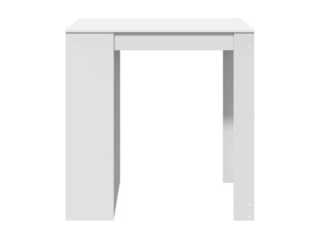 Table de bar blanc 102x70x103,5 cm bois d'ingénierie