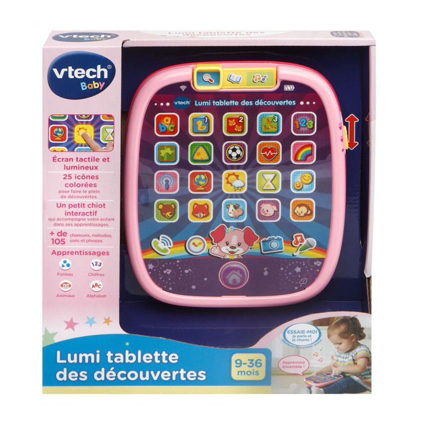Lumi tablette des découvertes - Rose - Ecru