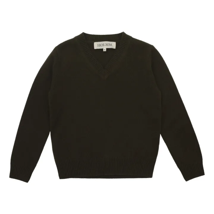 Holmm Pull Cachemire Fall | Vert kaki