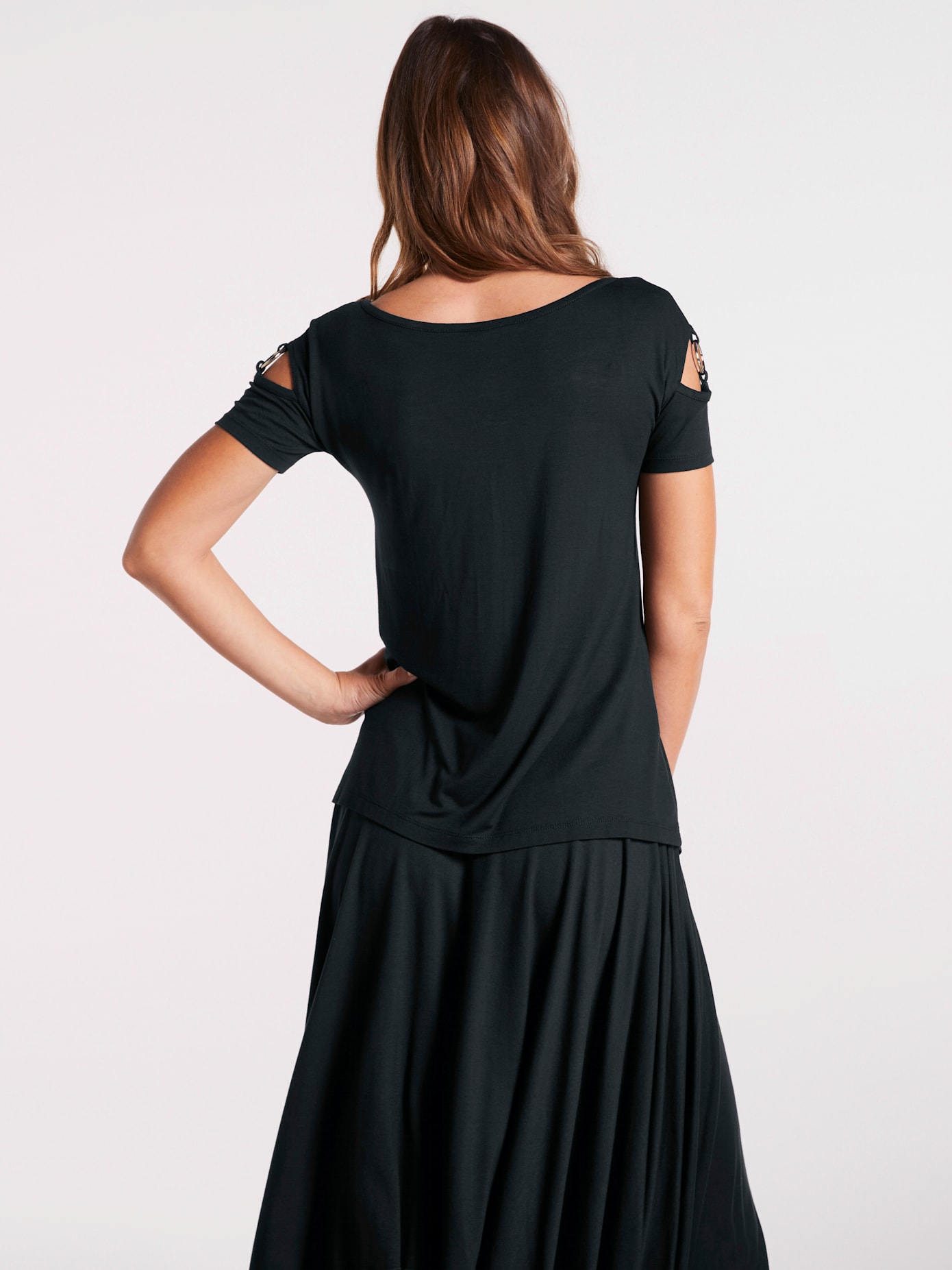 Shirt éléments décoratifs à l'encolure et aux manches