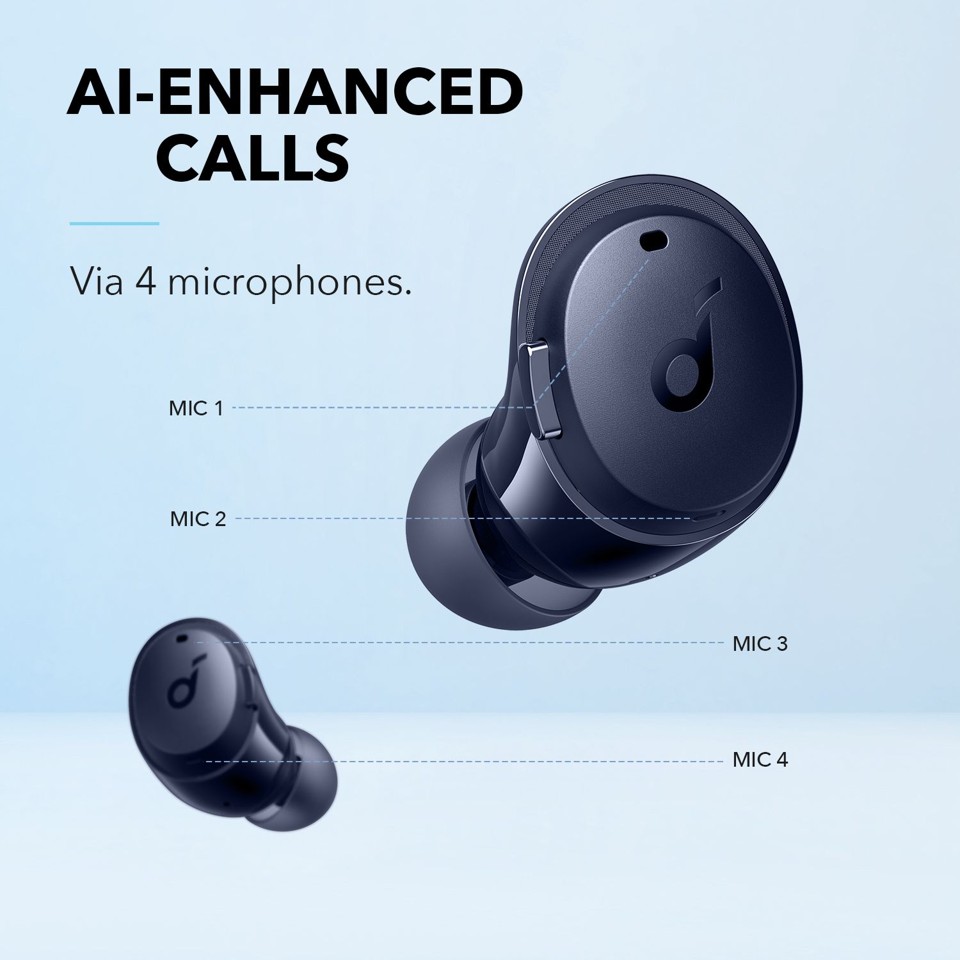 Anker - Høretelefoner - Soundcore Dot 3i - Blå v2