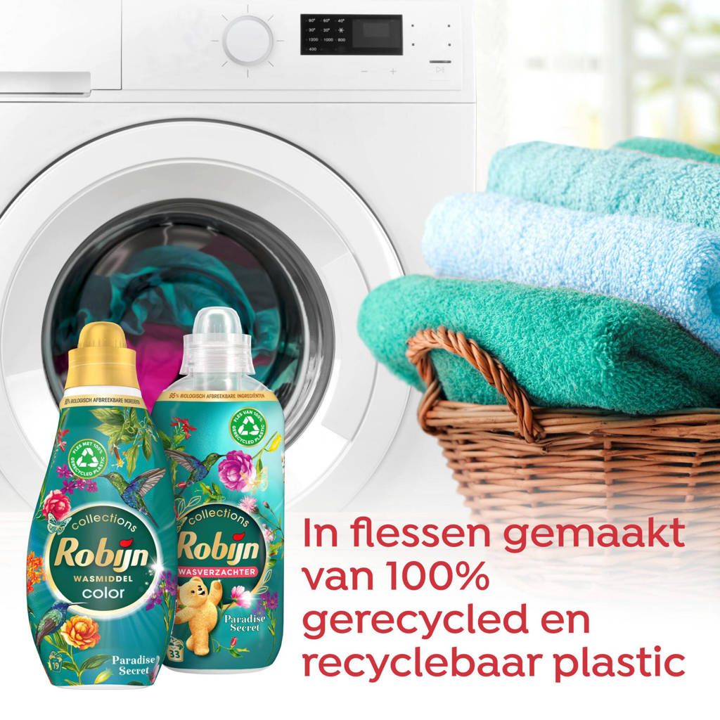 Heerlijk geurende wasmiddel en wasverzachter!wasmiddel en wasverzachter pakket - Paradise Secret - set van 5 - 60 wasbeurten