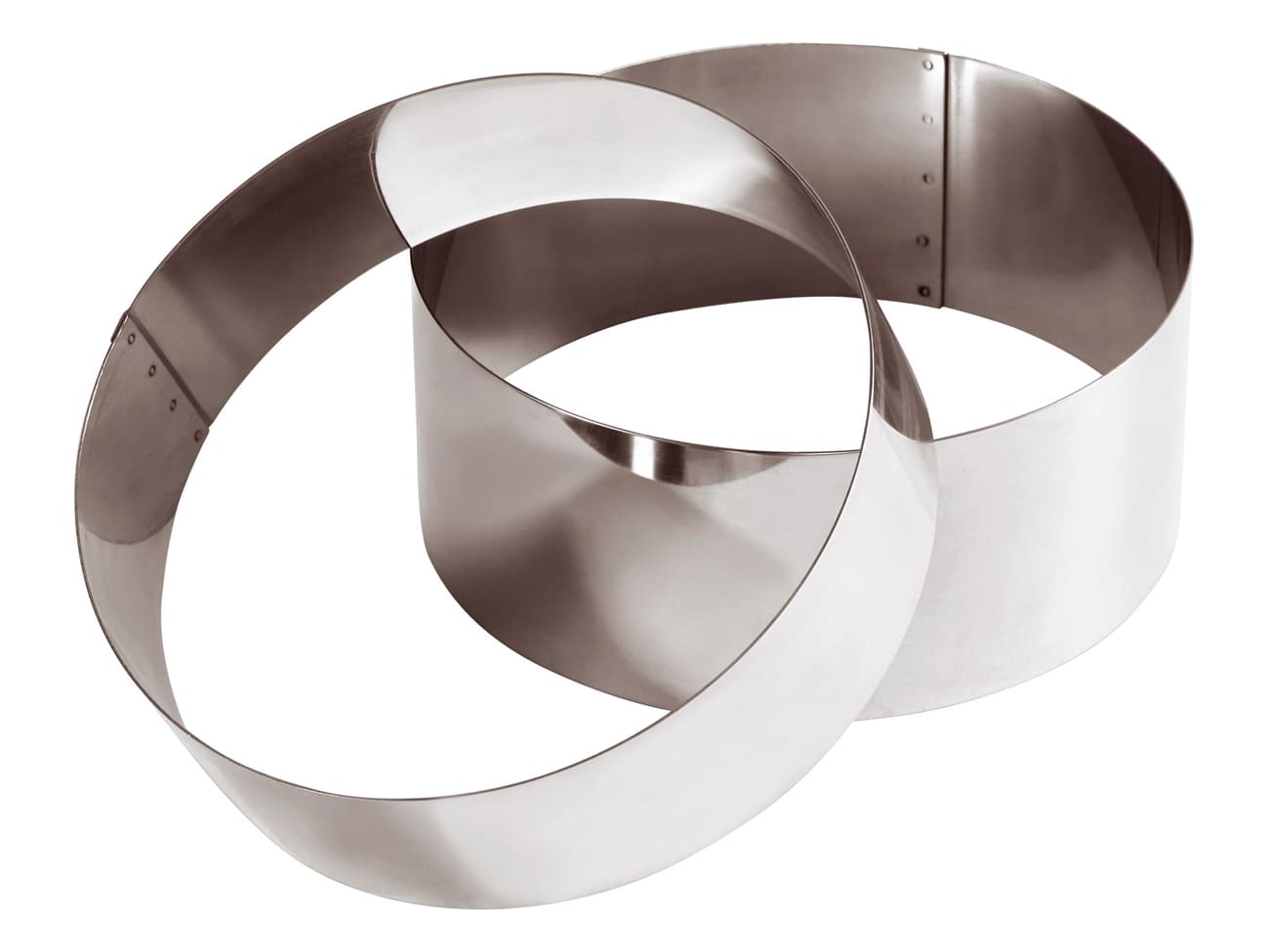 Cercle spécial wedding cake - inox - Ø 32 x ht 8 cm - Mallard Ferrière