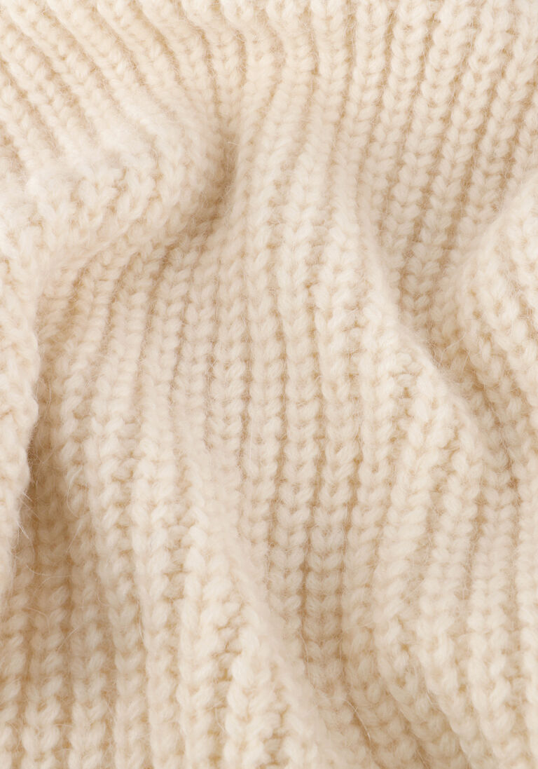 beige dante6 trui rayure oversized sweater