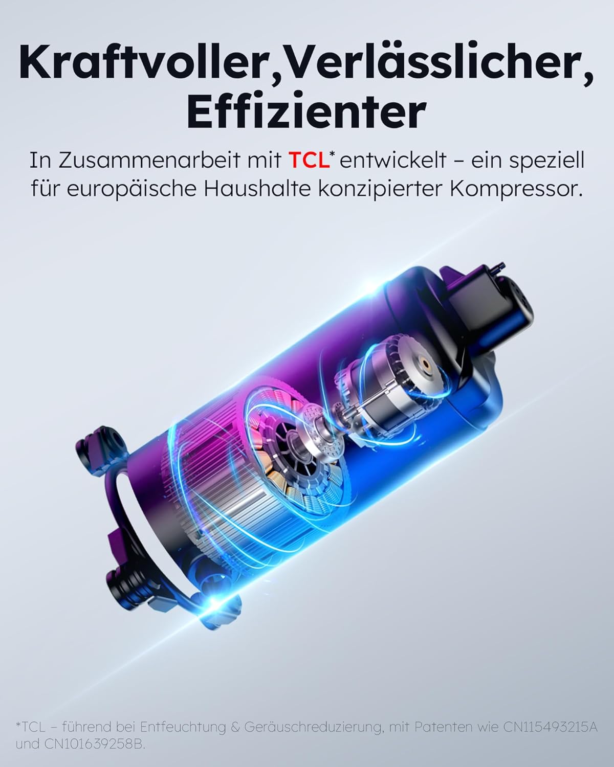 Luftentfeuchter elektrisch 20L, Entfeuchter elektrisch, Luftentfeuchter Keller für Räume bis zu 150m³/50m², Raumentfeuchter elektrisch 39dB mit Ablaufschlauch, Filter, Timer, 10 J. Gar.