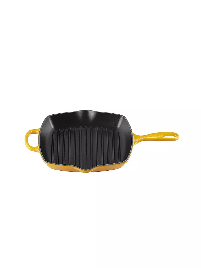 LE CREUSET Grillpfanne quadratisch 26x26cm SIGNATURE Nectar gelb