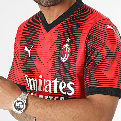 Tee Shirt ACM Home Jersey Replica 770383 Rouge Noir