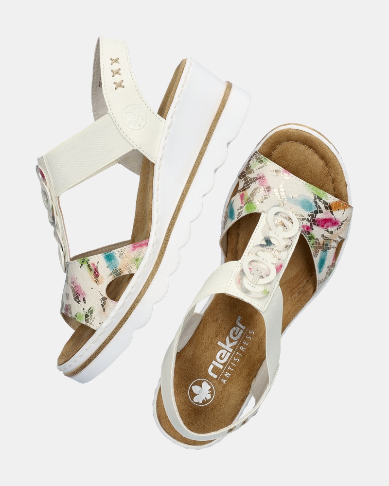 Rieker Sandalen  - wit