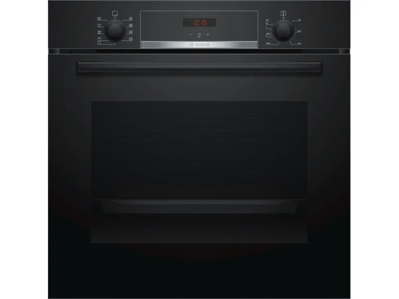 Bosch Serie | 4 HBA534EB0 - Ovn - til indbygning - niche - bredde: 56 cm - dybde: 55 cm - højde: 58.5 cm - med selv-rengøring - Klasse A - sort