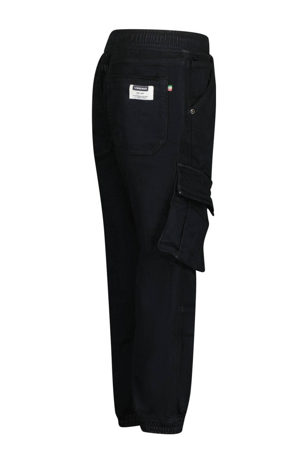 Vingino tapered fit cargobroek Carlos zwart