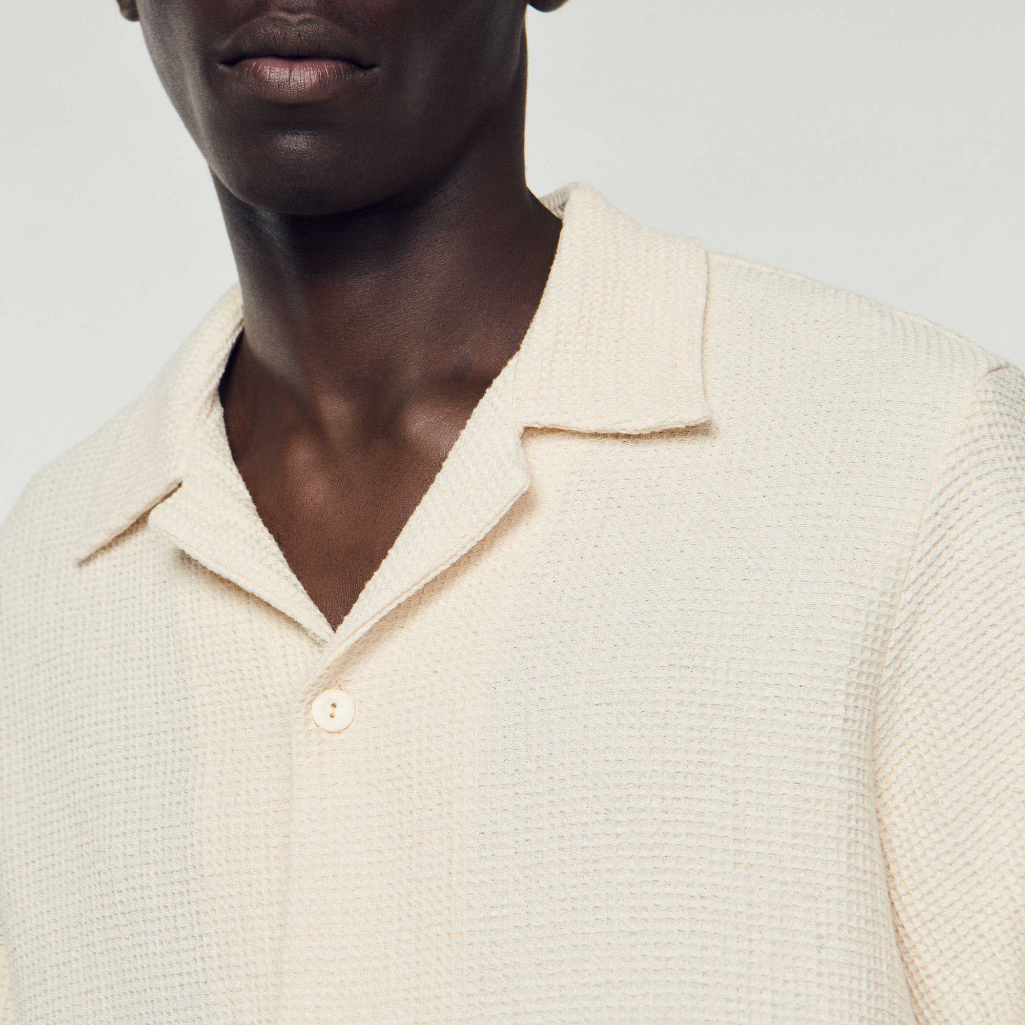 Chemise nid d'abeille