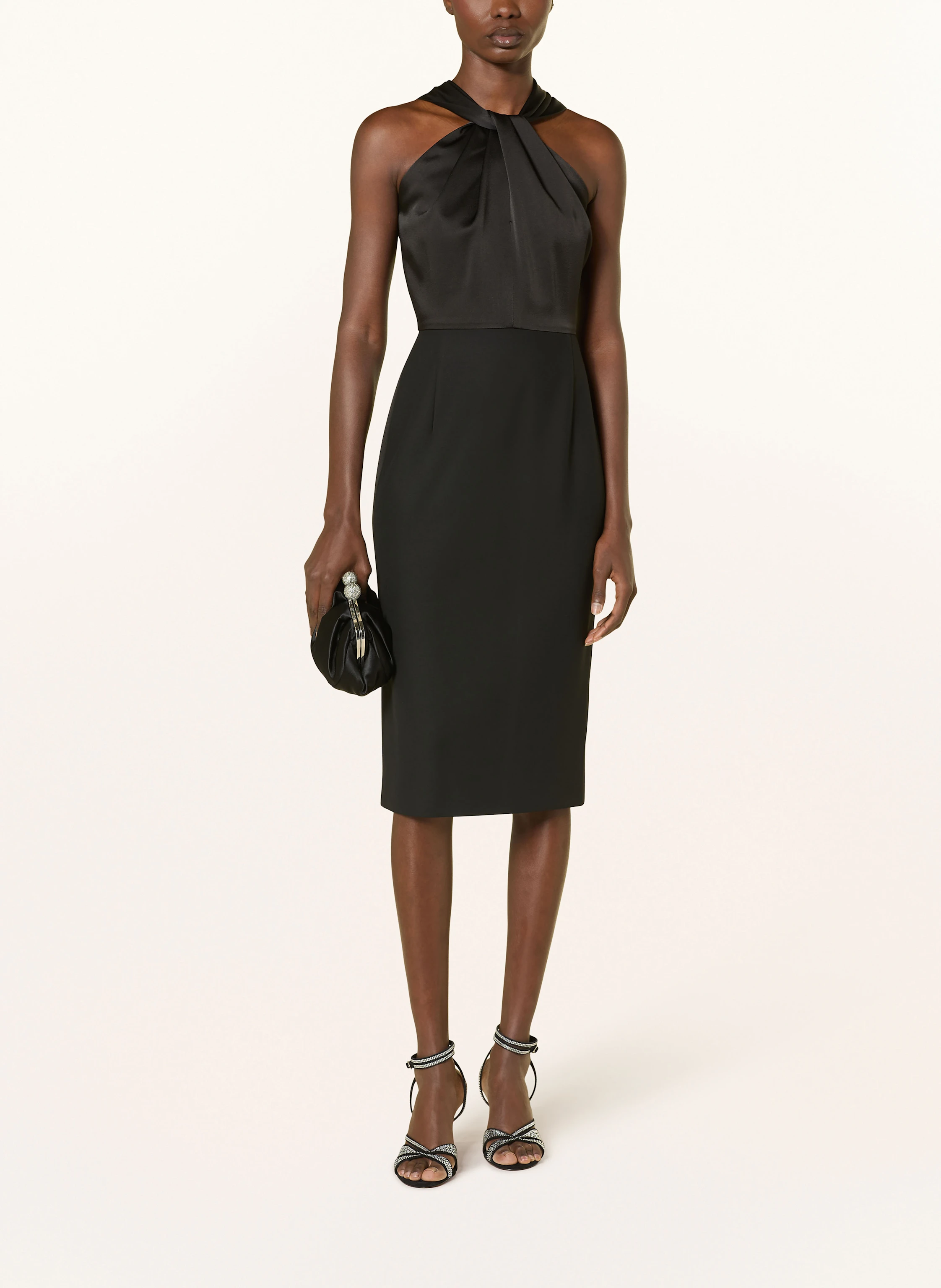 BOSS Cocktailkleid DATINAR im Materialmix