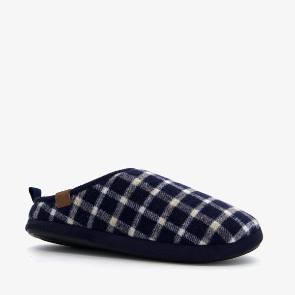 Thu!s heren pantoffels blauw geruit