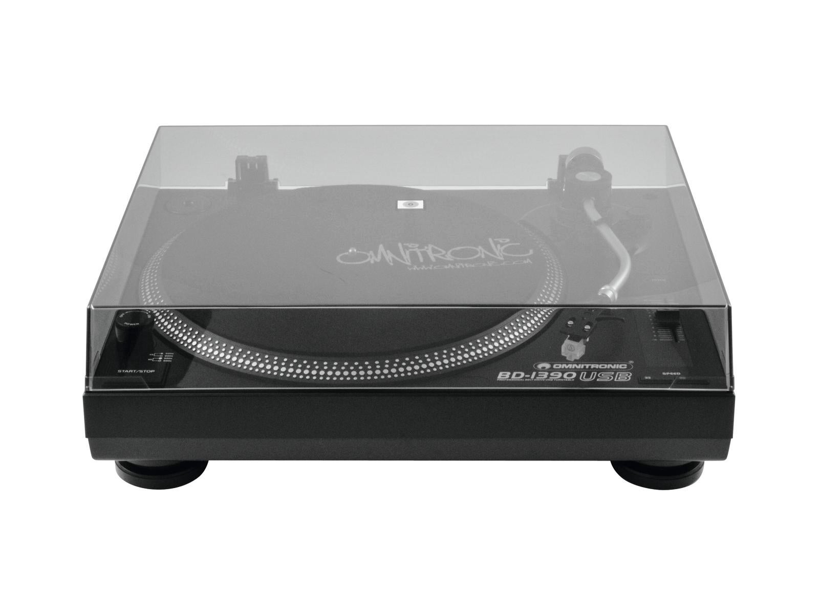 Omnitronic BD-1390 USB draaitafel zwart
