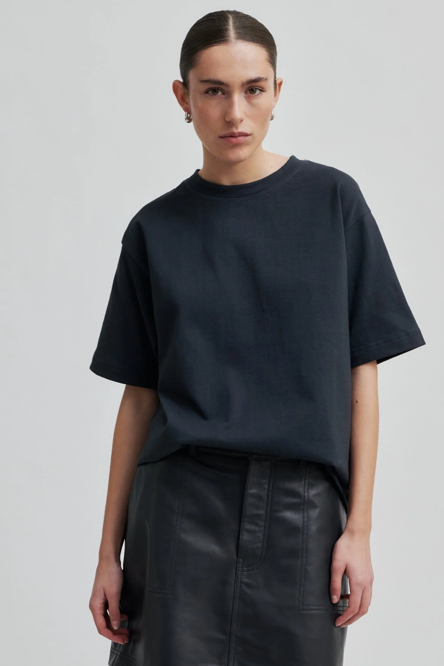 Second Female  Sila SS Oversize t-shirt - mørkegrå