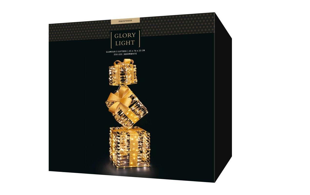 STT LED Dekofigur »Glamour 3 giftbox« Warmweiss