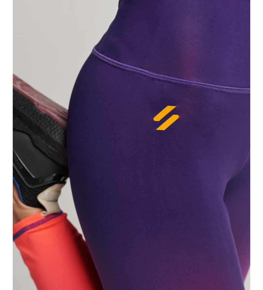 Leggings Superdry Essenciais para Treino lilás