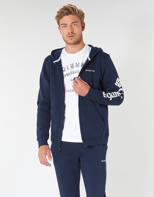 Columbia - COLUMBIA LOGO FLEECE FULL ZIP - Bleu