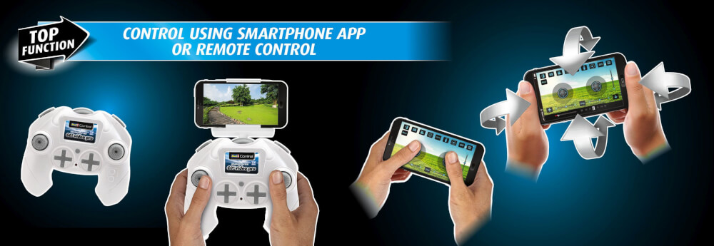 RC Kamera Quadrocopter  Go! Video Pro, Revell Control Ferngesteuerte Drohne