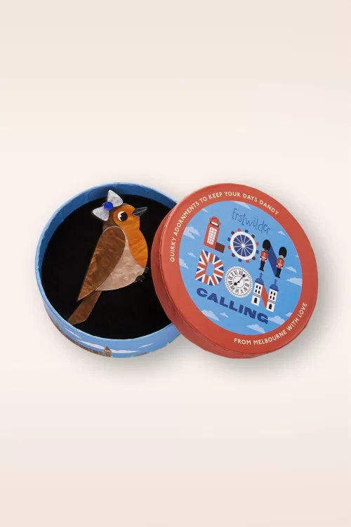 Erstwilder Rosie the Robin broche