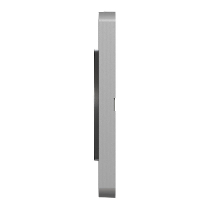 Plaque de finition double Schneider Electric Odace Touch ardoise liseré aluminium