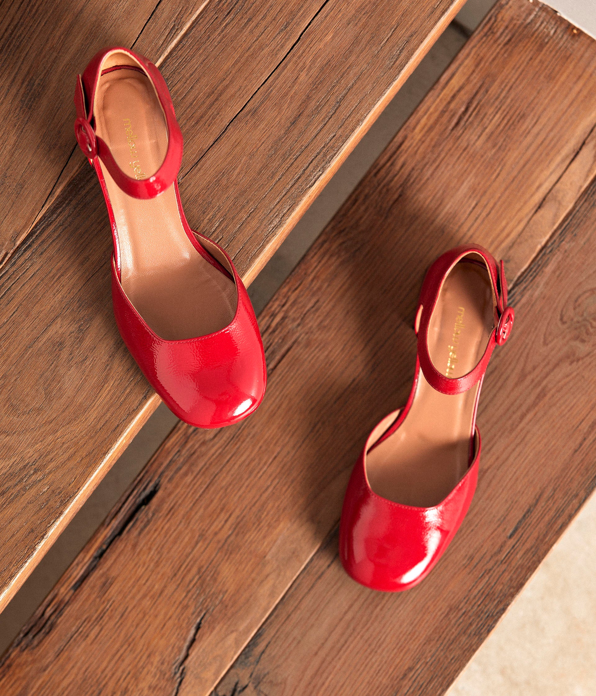 Babies rouges vernies Antonina