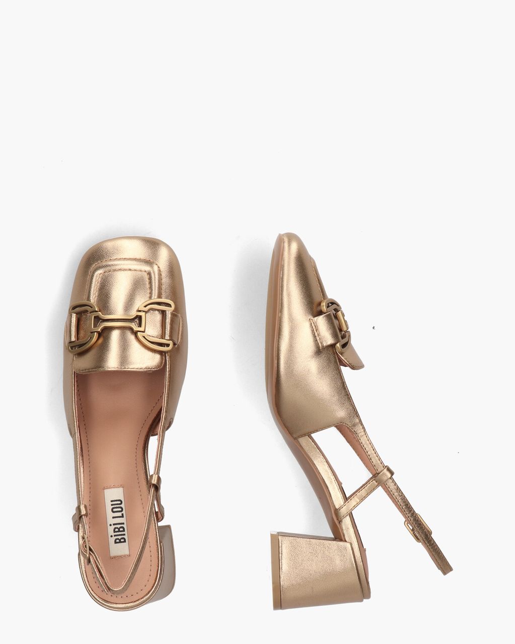 Bibi Lou Renee Goud Dames Slingbackloafers