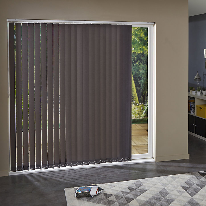 Bande verticale orientable BVO 89 mm H280 ancona gris foncé