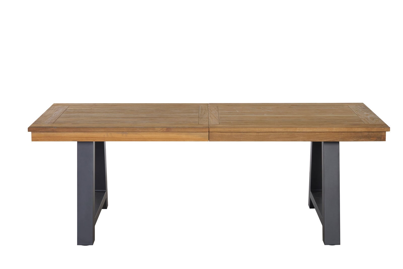 Garden FLAIR Gartentisch OLI 220-300 x 100 cm sandschwarz /Teak