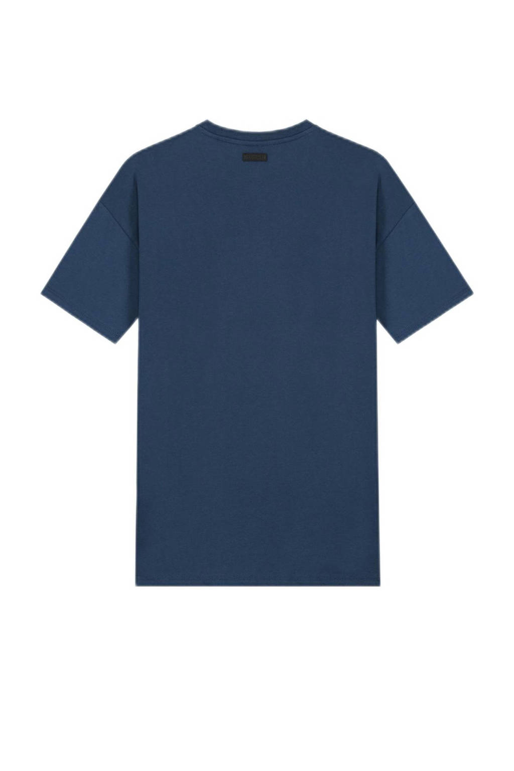 NIK&NIK T-shirt Yacht Club met tekst donkerblauw