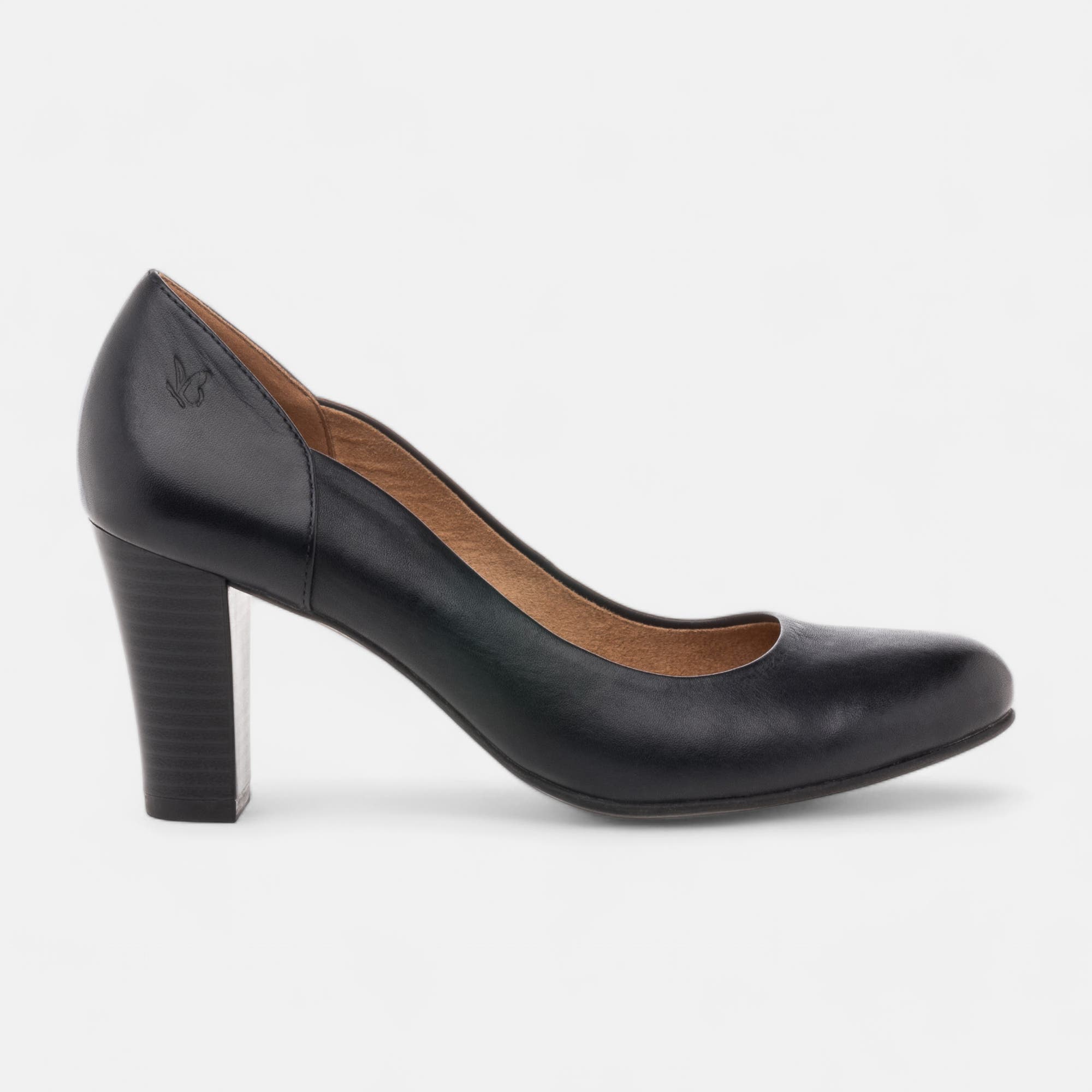 Escarpins à talon Femme en cuir bleu
