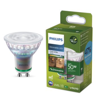 Philips ultra efficient GU10 50W dimbaar 4000k