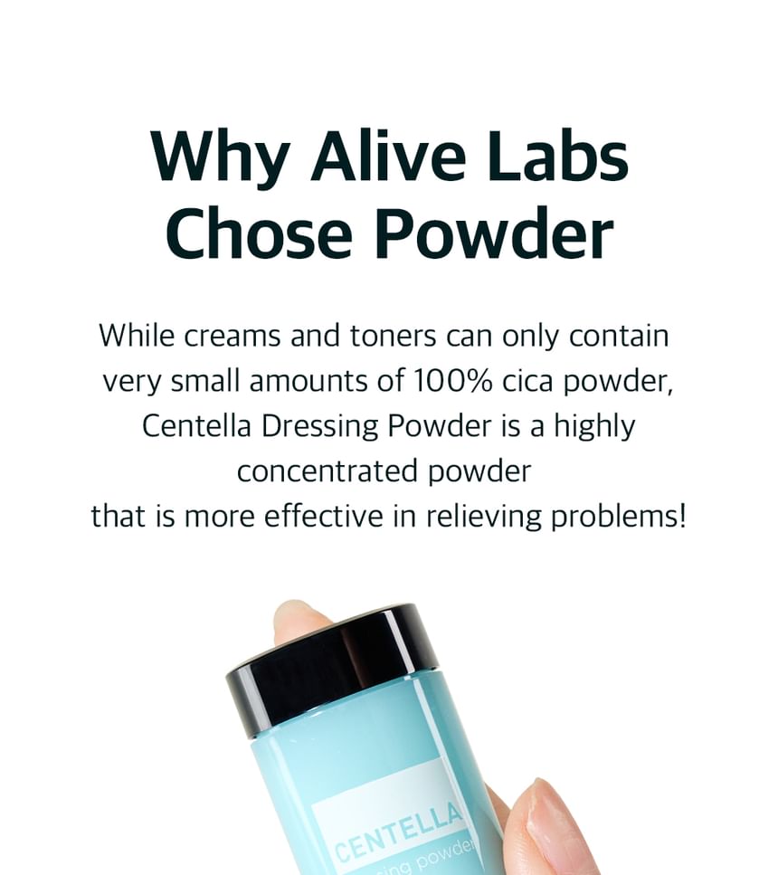 ALIVE:LAB - Centella Dressingpoeder