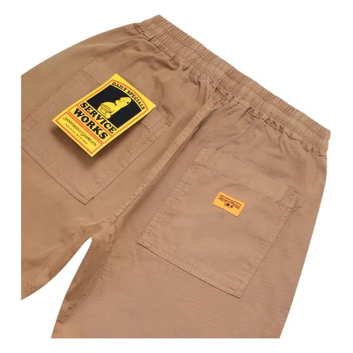 Service Works Short Ripstop Chef Coton Bio | Camel