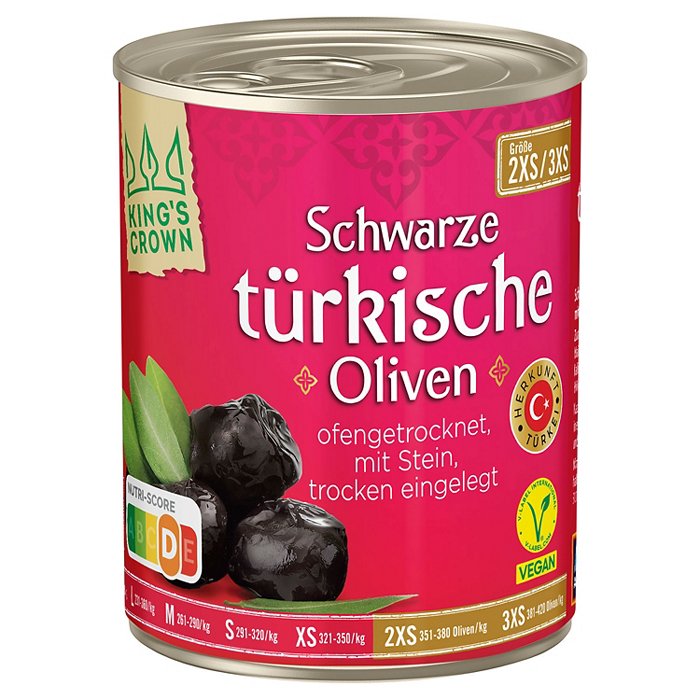KING'S CROWN Türkische Oliven 140 g