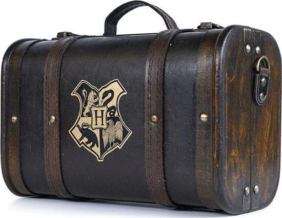 Harry Potter Kuffert Med Nøglering, Drikkedunk, Notesbog Og Blyanter