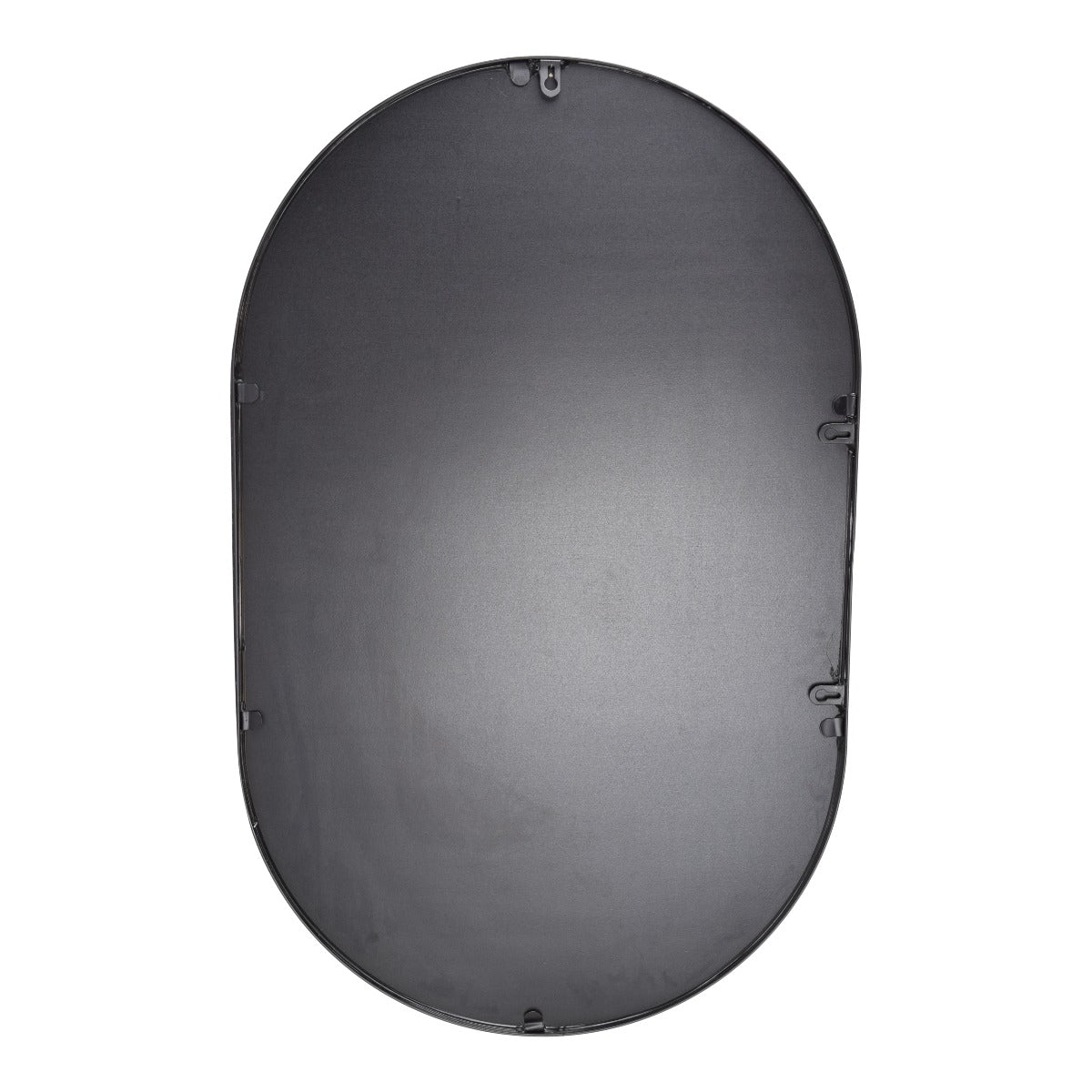 Fragix Boston Spiegel Ovaal - Zwart - Metaal - 80x50