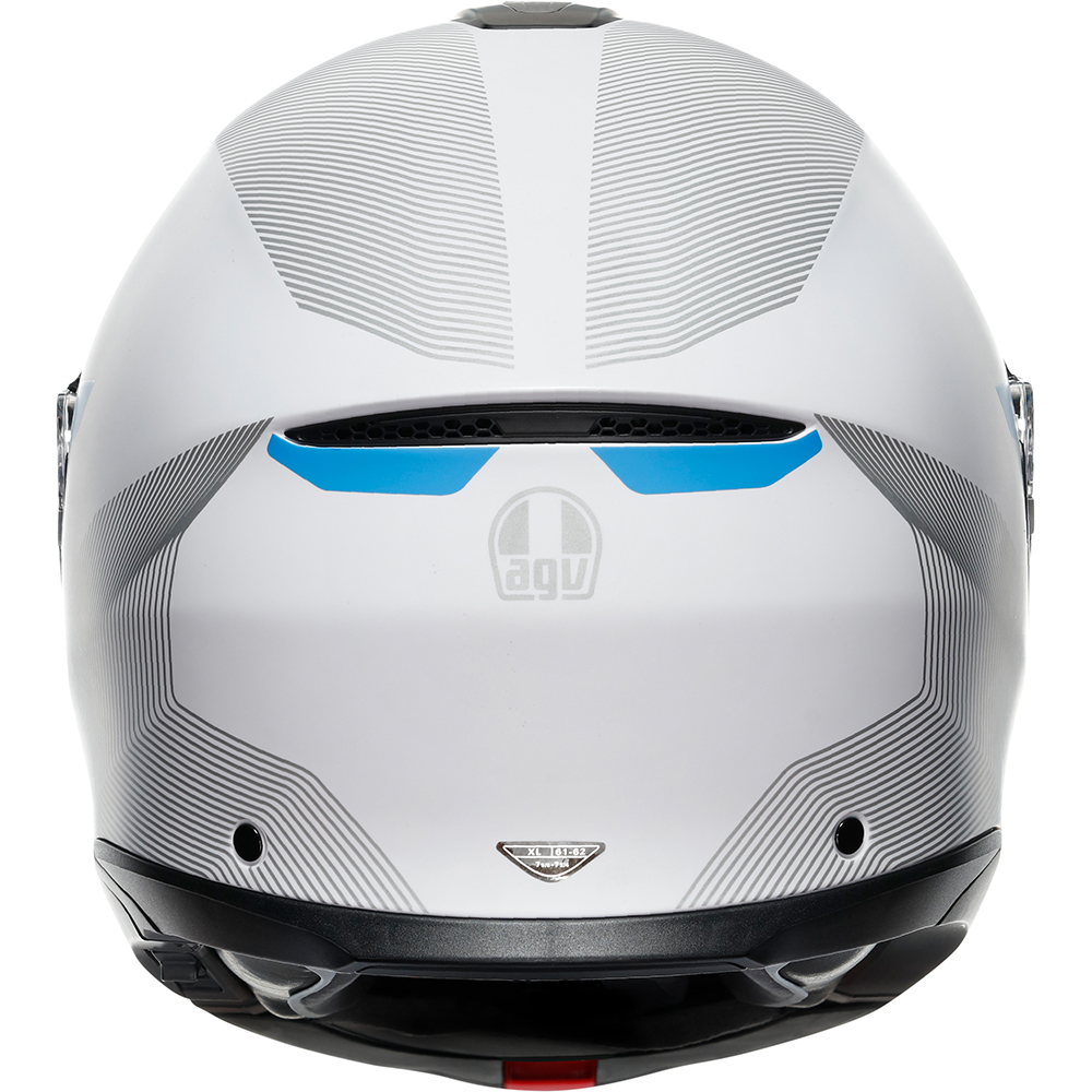 AGV - Casque Tourmodular Frequency Gris Clair / Bleu