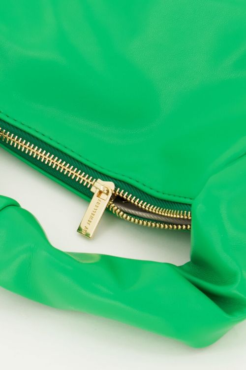 Groene leather look handtas