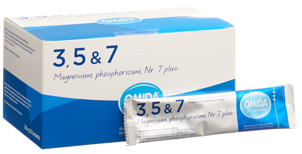 Omida Nr7 Magnesium phosphoricum plus<br>30 Stück, Beutel, Pulver