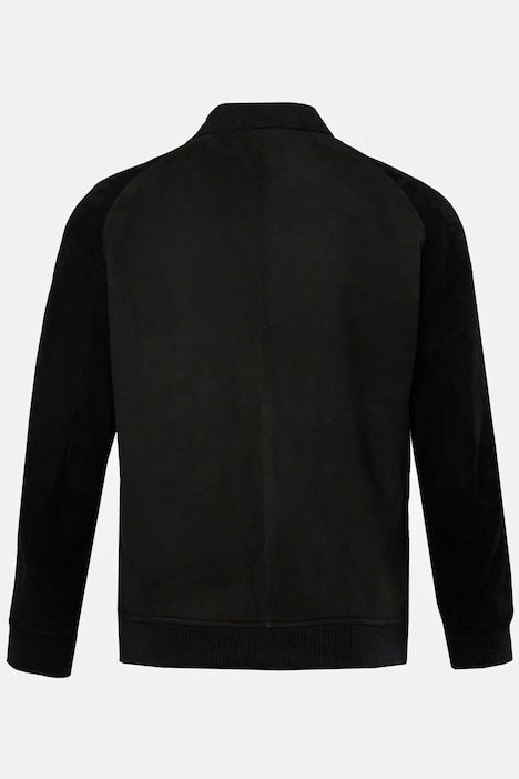Lederblouson, Leder, feinstes Lammnappaleder, Hemdkragen, Knopfleiste