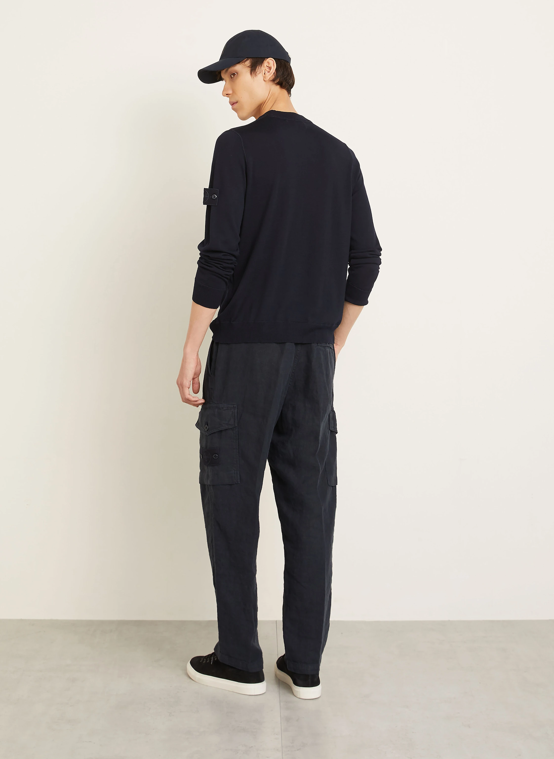 STONE ISLAND Cargohose GHOST Regular Fit aus Leinen