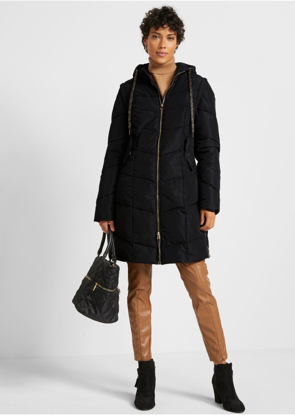 Veste matelassée avec manches amovibles